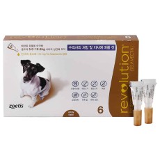 레볼루션 강아지 5kg ~ 10kg 6p 브라운