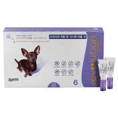 레볼루션 강아지 2.5kg ~ 5kg 6p 퍼플